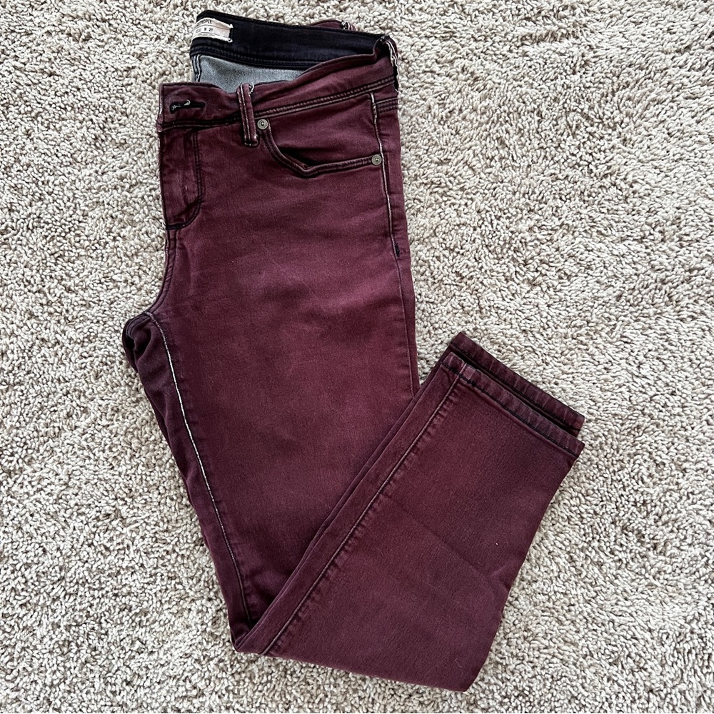 Free People Mid-Rise Stretch Skinny Jeans